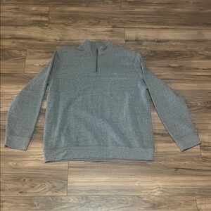 Men's Gray Quarter-Zip Sweater